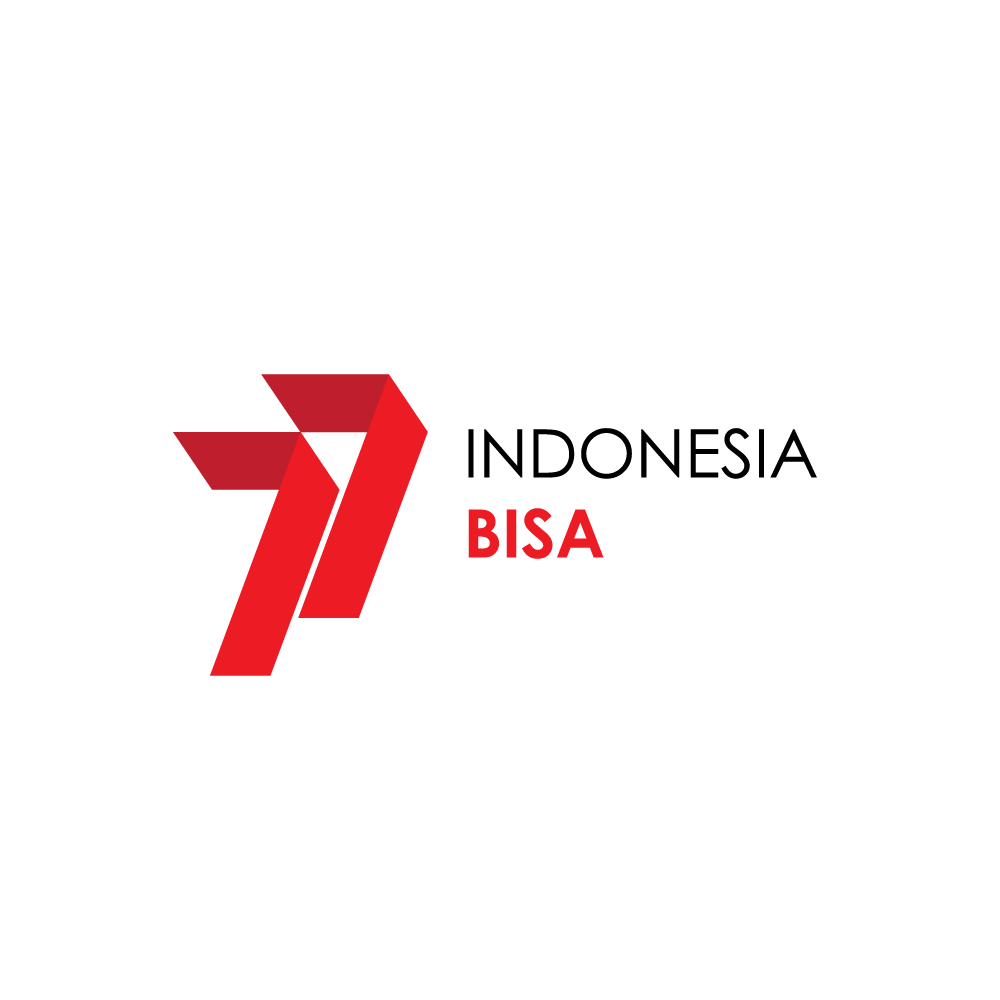 Logo HUT RI ke 77, Indonesia Bisa