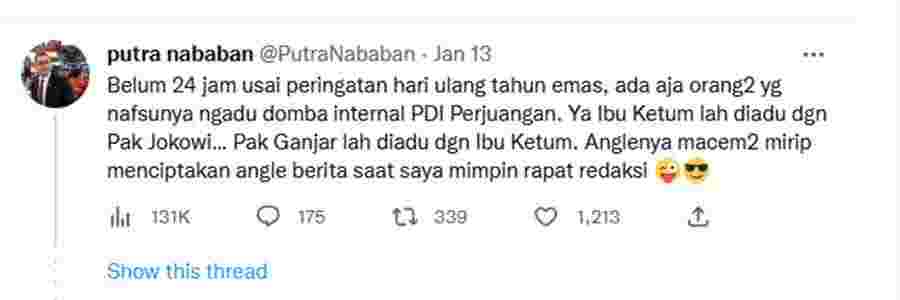 Twitter @PutraNababan