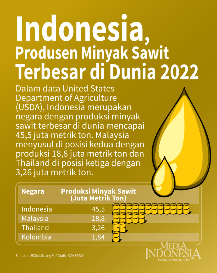 Produsen Minyak Sawit Terbesar di Dunia 2022