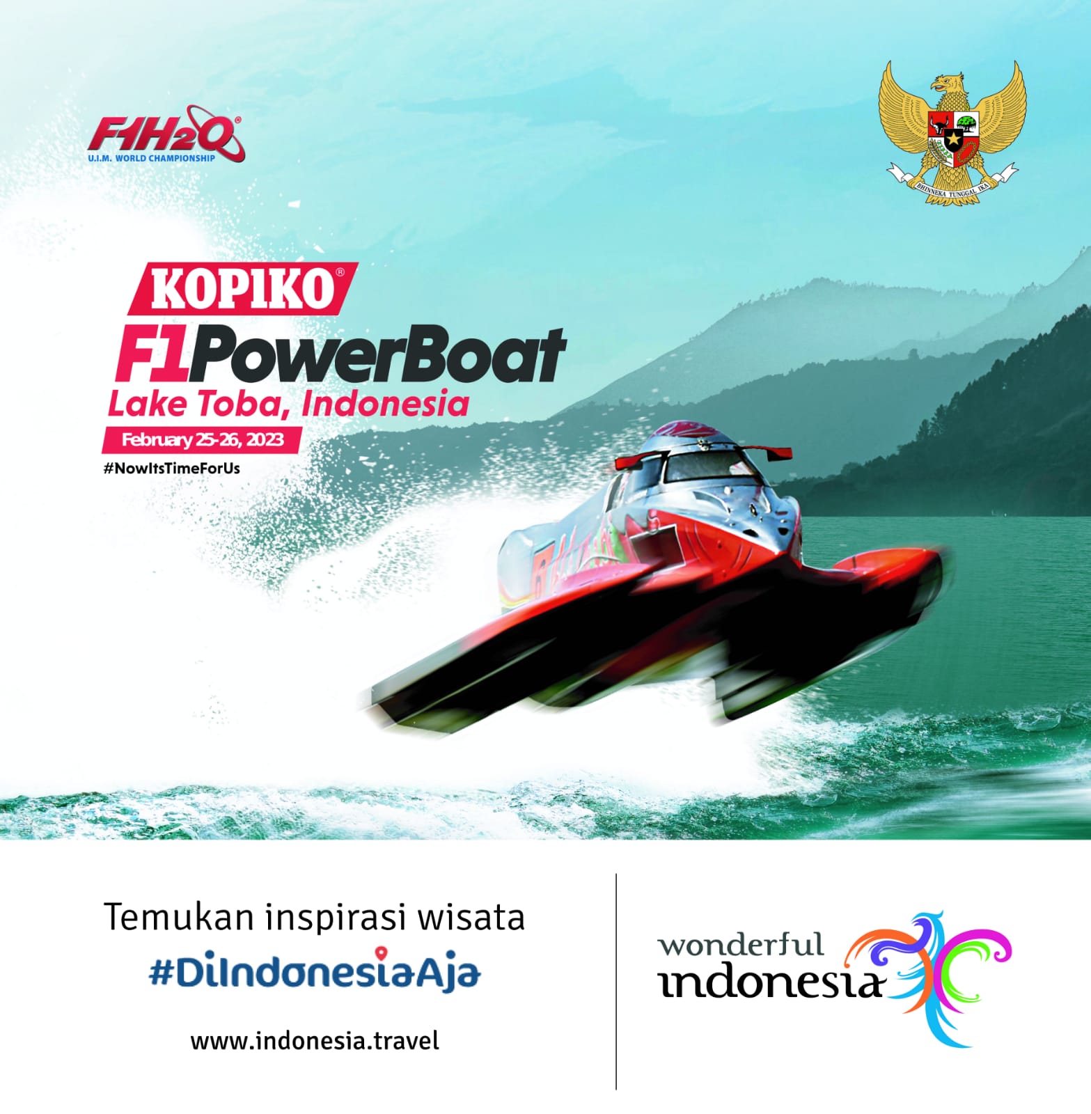 live f1 powerboat danau toba