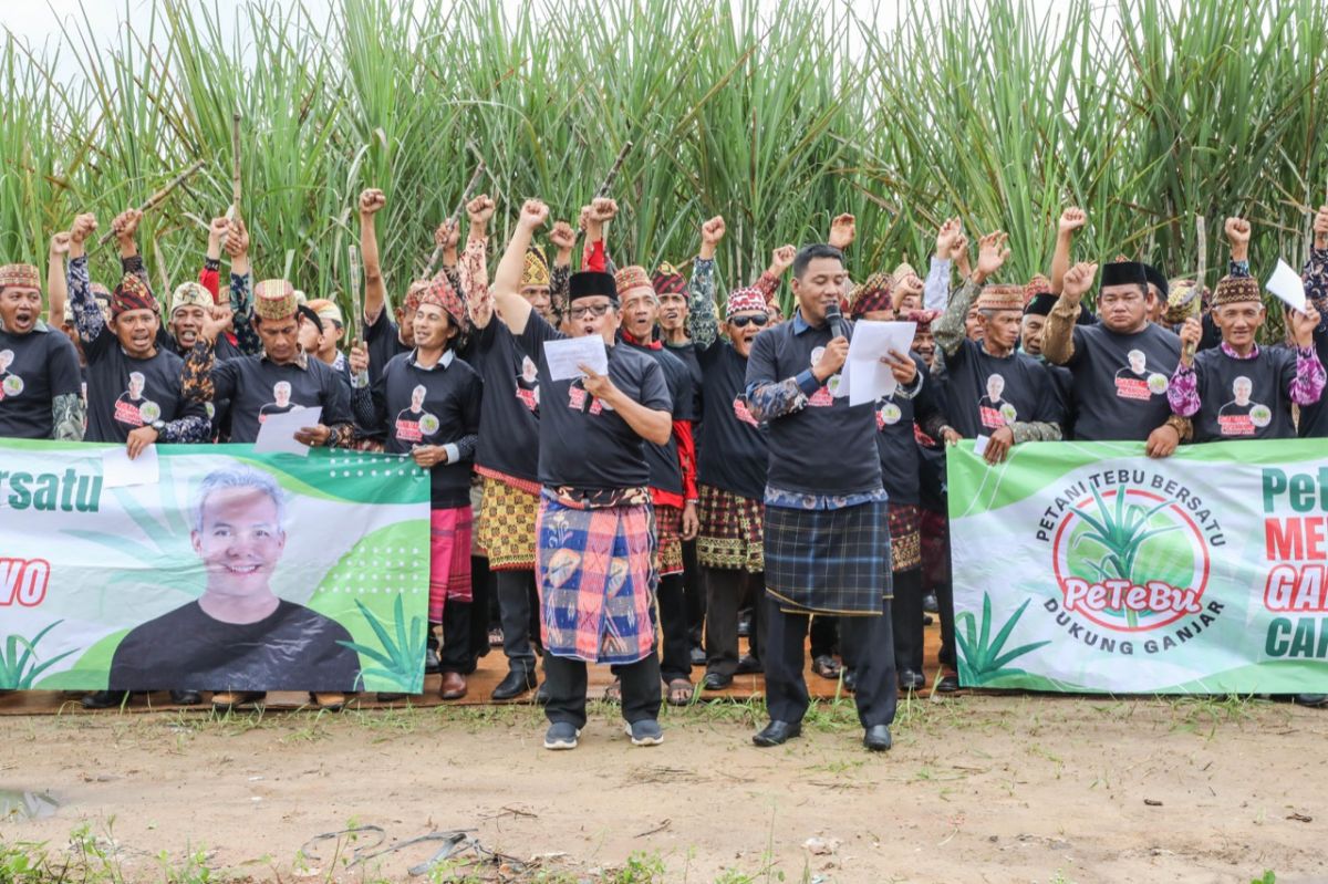 Petani Tebu Di Lampung Terpikat Komitmen Ganjar Pada Pertanian