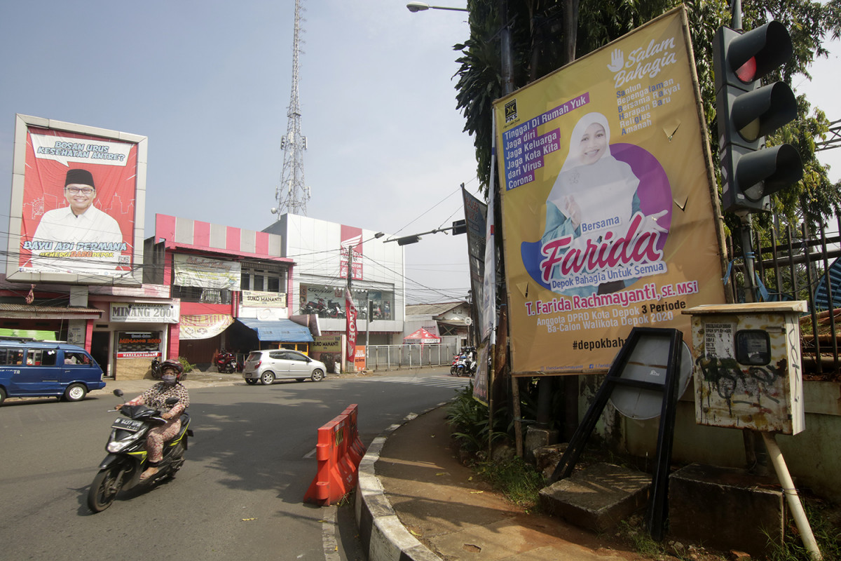 Beda Dengan Kaesang Baliho Istri Wali Kota Depok Kebal Penertiban Satpol Pp 