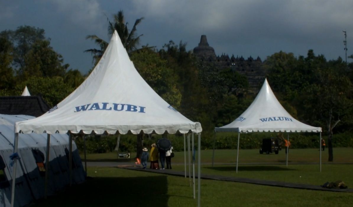 Candi Borobudur Berbenah Sambut Waisak 2022