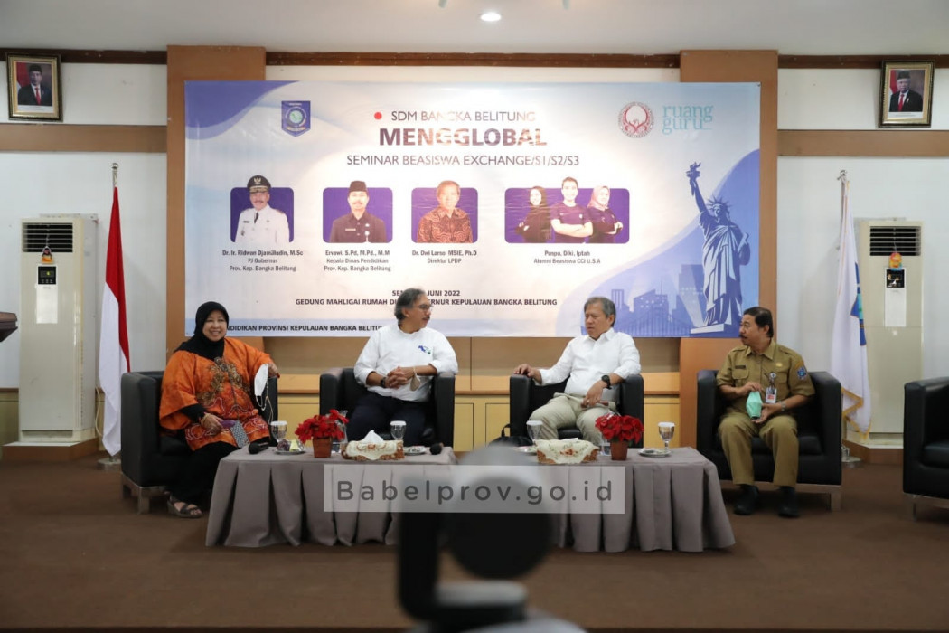 Tingkatkan Kualitas SDM, Pelajar Dan Mahasiswa Bangka Belitung Didorong Raih Beasiswa