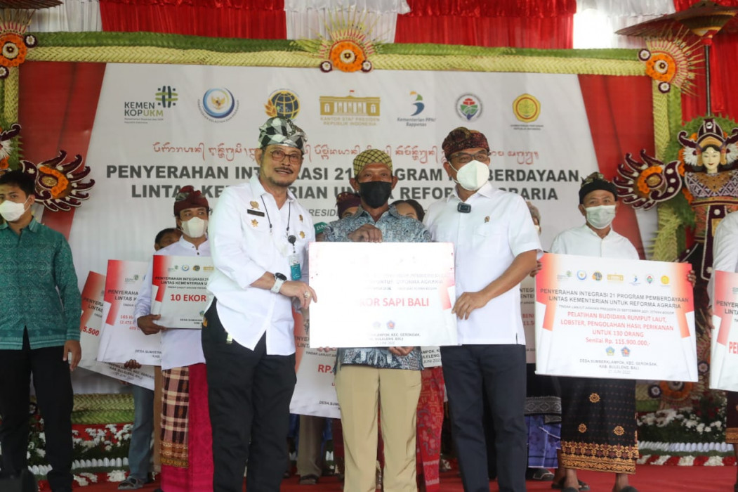 Mentan SYL Hadir di Buleleng, Tindak Lanjuti Reforma Agraria