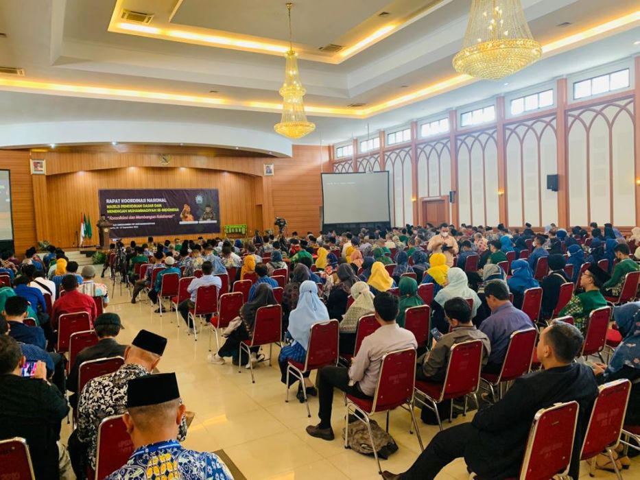Rakornas) Majelis Pendidikan Dasar dan Menengah (Dikdasmen) Muhammadiyah se-Indonesia di Asrama Haji, Pondok Gede, Jakarta Timur, Senin (26/9).