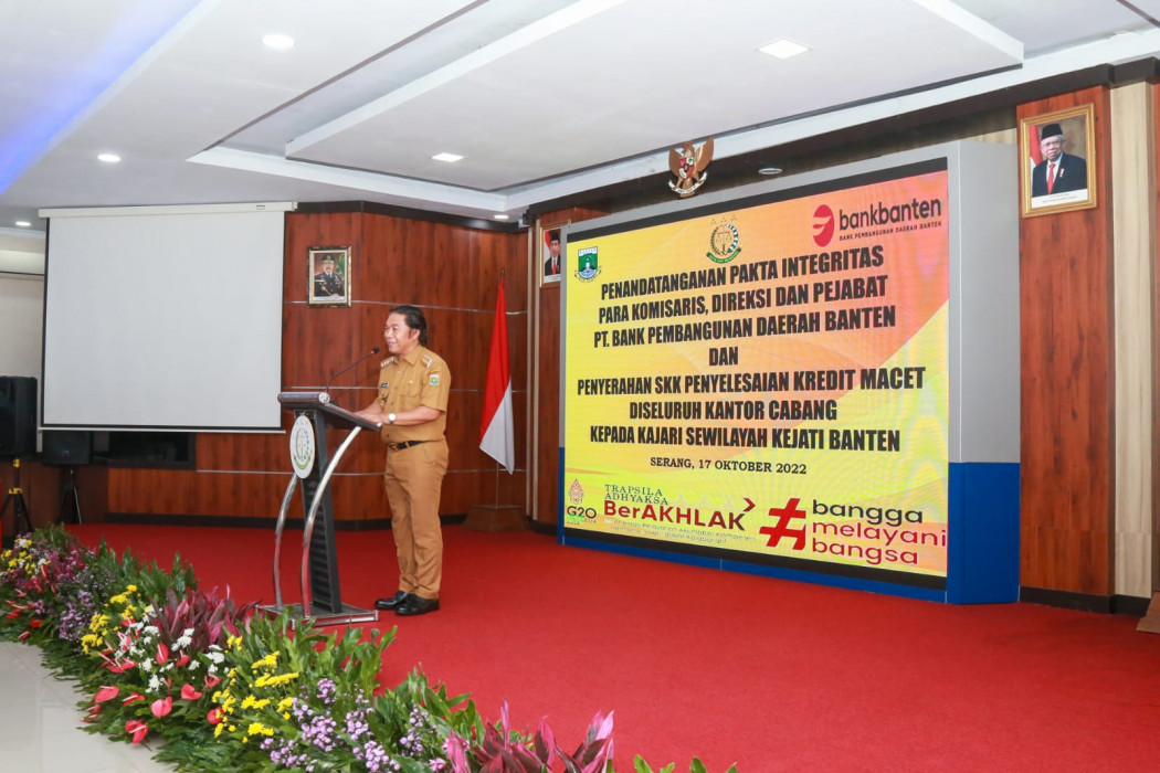 Komitmen Optimalkan Peran Bank Banten, PJ Gubernur Al Muktabar Ajak Seluruh Pemda Berkolaborasi