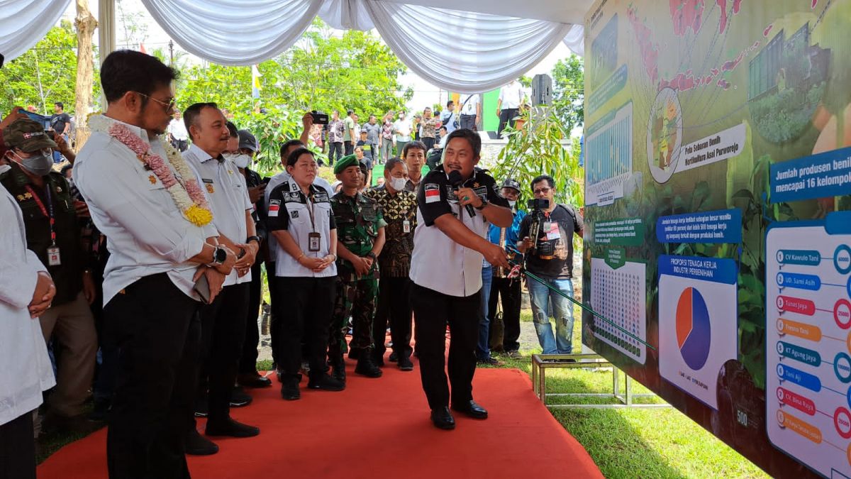 Mentan Resmikan Kampung Benih Hortikultura di Purworejo, Target 10 Juta Bibit Pertahun