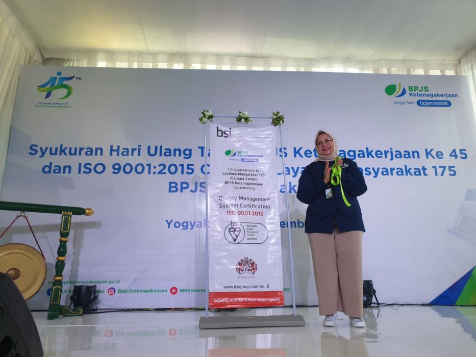 Layanan Contact Center 175 BPJS Ketenagakerjaan Raih Sertifikat ISO 9001:2015