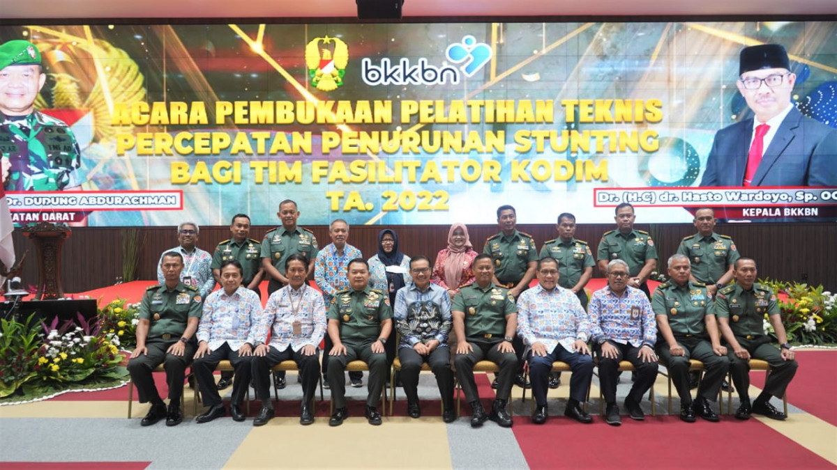 BKKBN dan TNI AD Gelar Pelatihan Optimalkan Peran Babinsa dalam Penurunan Stunting