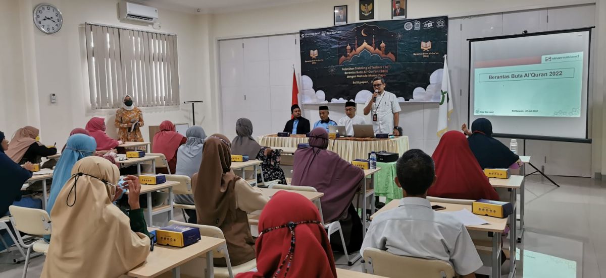 Program Berantas Buta Al-Qur’an (BBQ) 2022 diikuti oleh 150 ustaz/ustazah dan guru mengajidari 50 masjid yang berada di Kota Balikpapan.