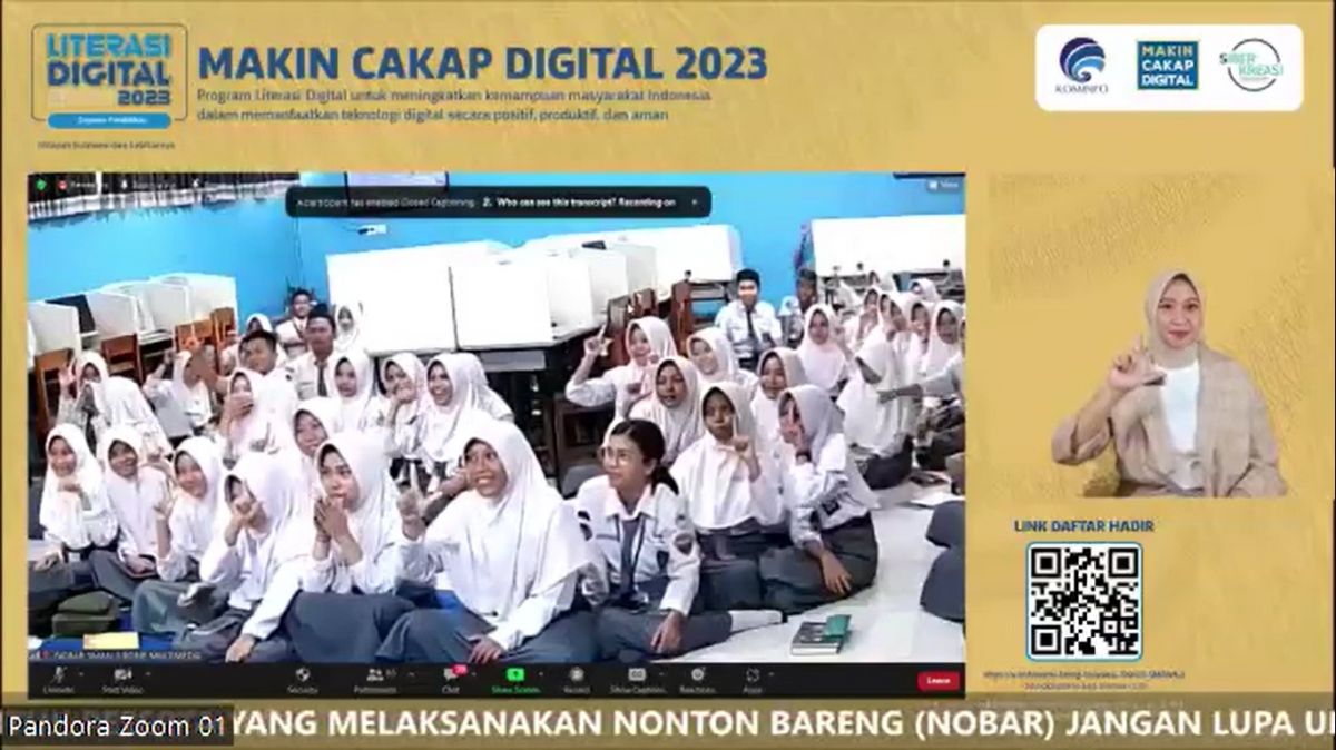 Program Literasi Digital dari Kemenkominfo dilaksanakan di wilayah Sulawesi yang diikuti siswa/siswi dari 16 SMA Negeri di Kabupaten Bone, Provinsi Sulawesi Selatan, pada Senin (10/4)