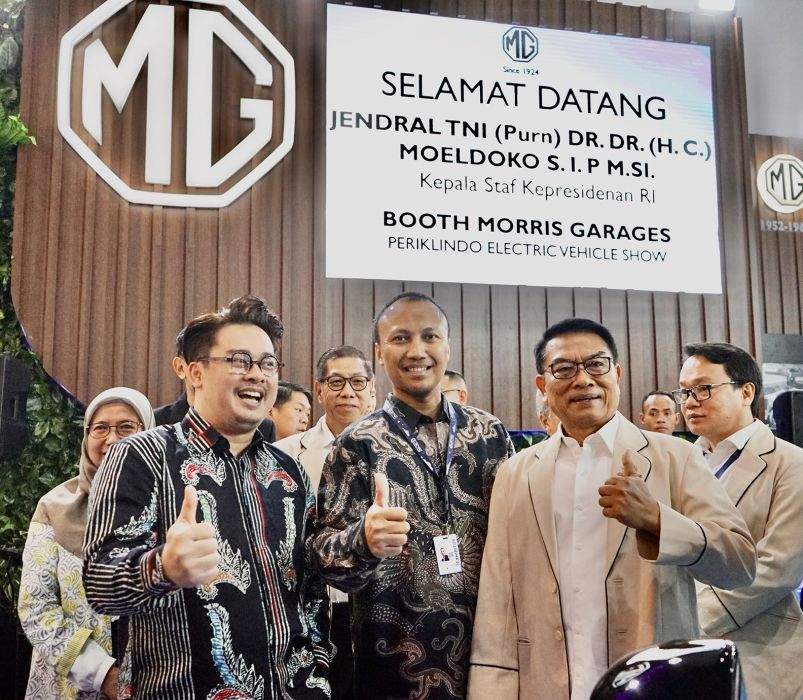 MG Motor Indonesia Tampil Perdana di Pameran Kendaraan Listrik PEVS 2023 