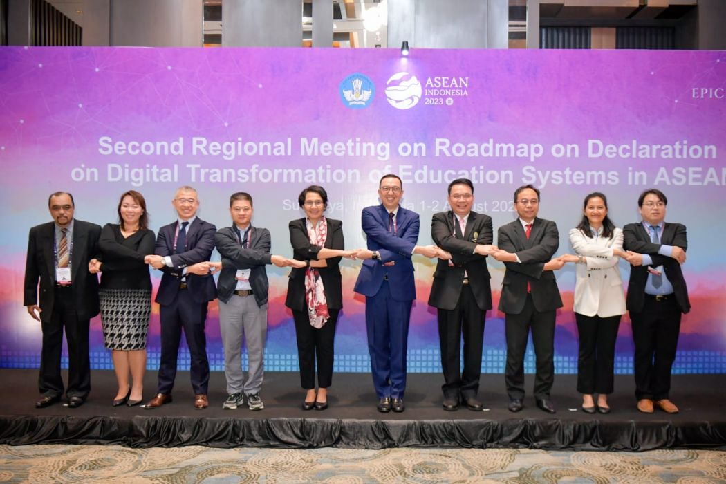 Second Regional Meeting on Roadmap on Declaration on Digital Transformation of Education Systems in ASEAN), di Surabaya, Jawa Timur, Rabu (2/8).