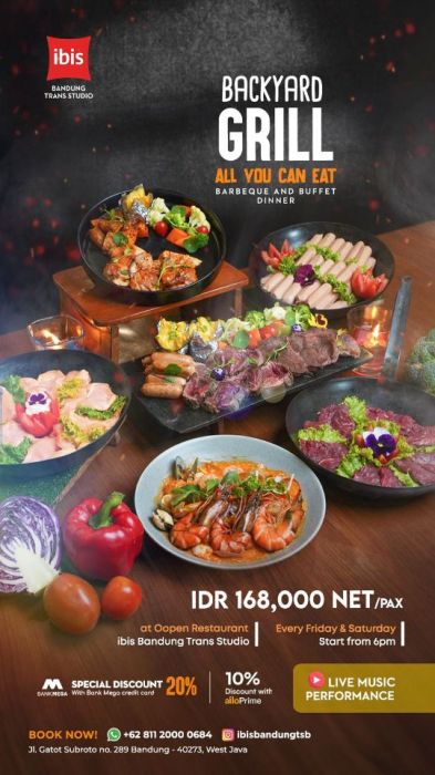 Sensasi Berkeliling Dunia dengan Buffet All You Can Eat di ibis Bandung Trans Studio
