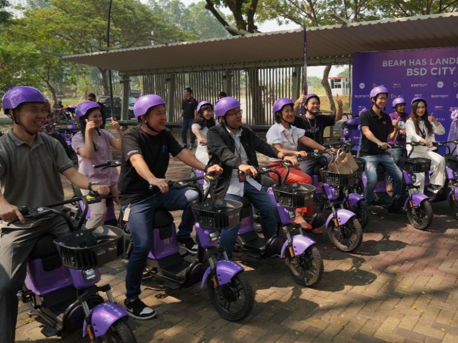 Kehadiran Beam Mobility sebagai solusi micro mobility di BSD City. Dok Sinar Mas Land.