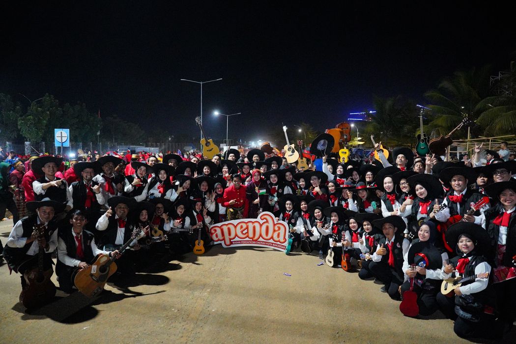 Meriahkan HUT Ke-416 Kota Makassar, Bapenda Gelar Karnaval Budaya 