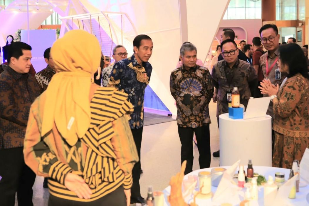 Buka UMKM Exp(ort) BRILianpreneur 2023, Presiden Jokowi Apresiasi BRI Majukan UMKM