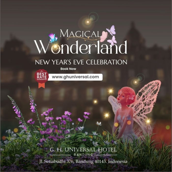 Rayakan Tahun Baru Bertema 'Magical Wonderland' di G.H. Universal Hotel Bandung