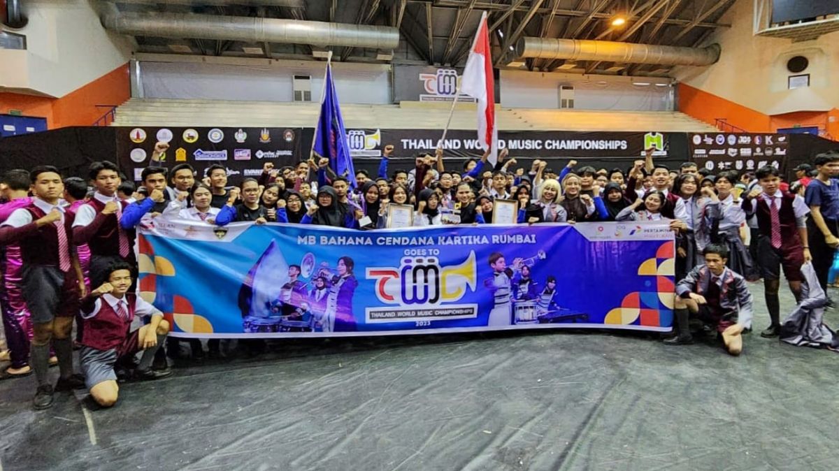 Grup Marching Band Bahana Cendana Kartika (BCK) Rumbai binaan PHR WK Rokan meraih prestasi membanggakan pada ajang Thailand World Music Championships (TWMC) di Thailand.