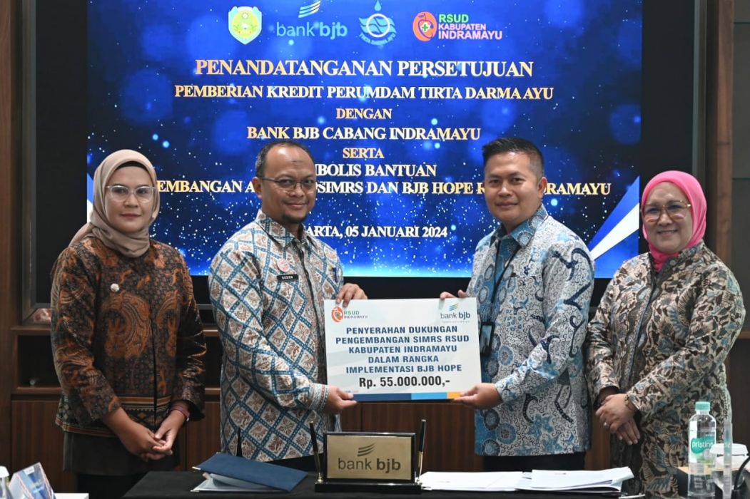 bank bjb Berkolaborasi dengan Perumdam Tirta Darma Ayu dan RSUD Indramayu