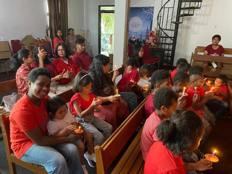 Insan Nasrani The Sunan Hotel Solo menggelar  perayaan Natal yang diadakan di Panti Asuhan Beth-Shan pada Jumat, 19 Januari 2024.