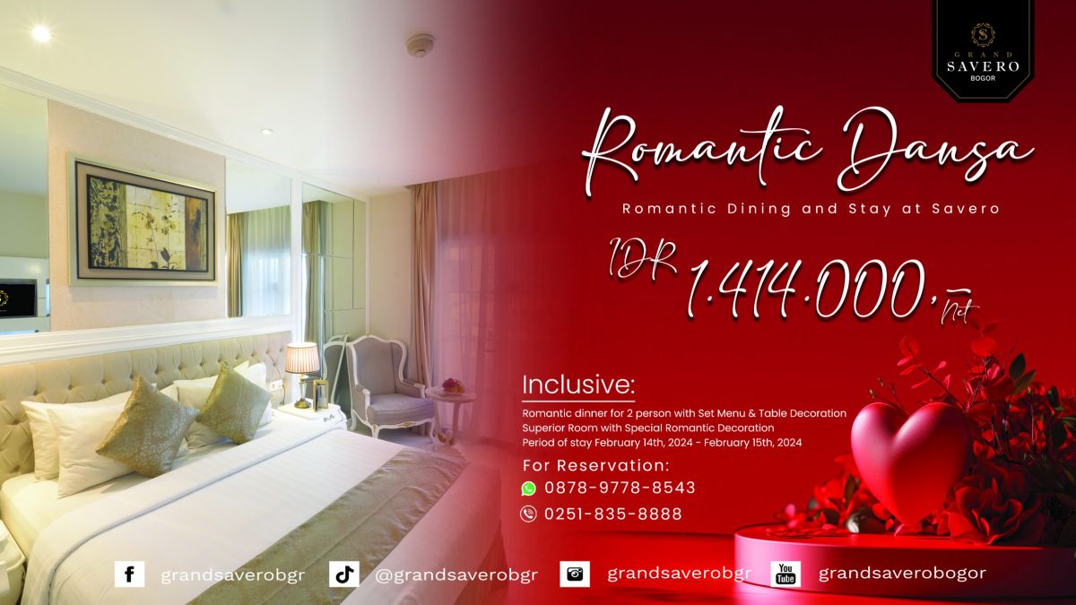 Februari Bertabur Promo di Grand Savero Hotel Bogor