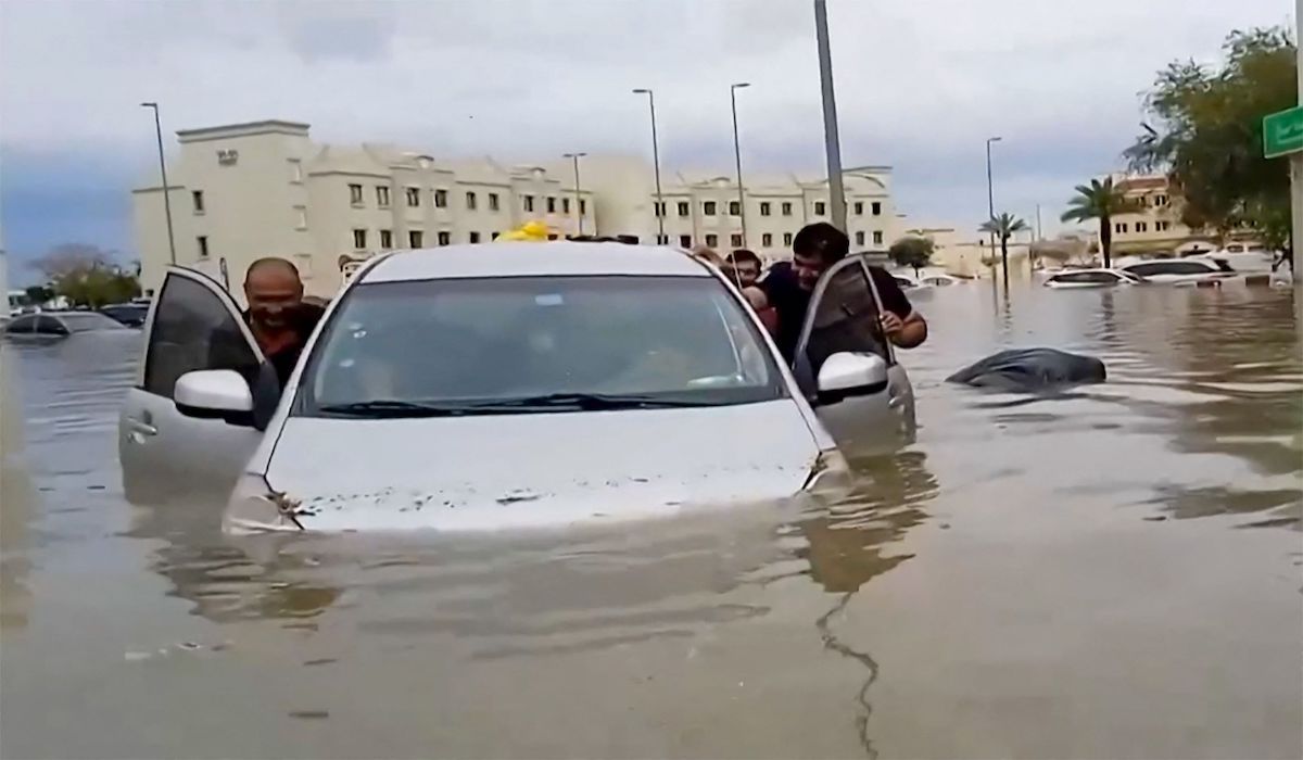 Banjir di Dubai, Rabu (17/4)