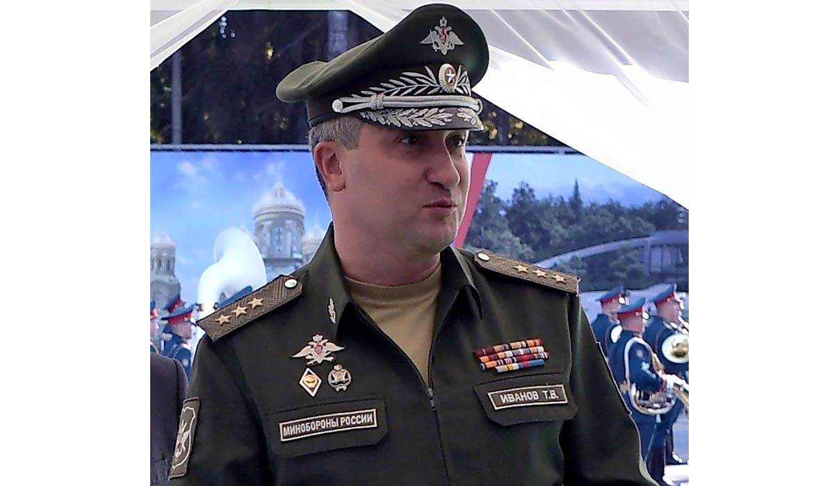 Timur Ivanov, Wakil Menteri Pertahanan Rusia, ditahan penegak hukum Rusia atas dugaan menerima suap. 