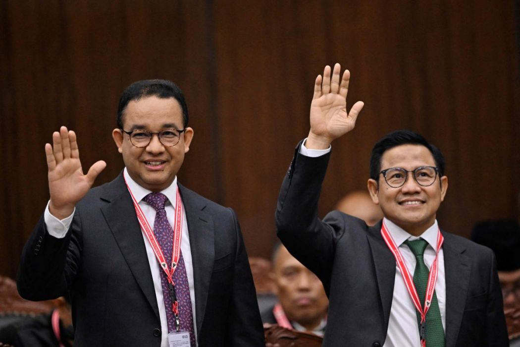 Pasangan calon presiden dan wakil presiden Anies Baswedan dan Muhaimin Iskandar