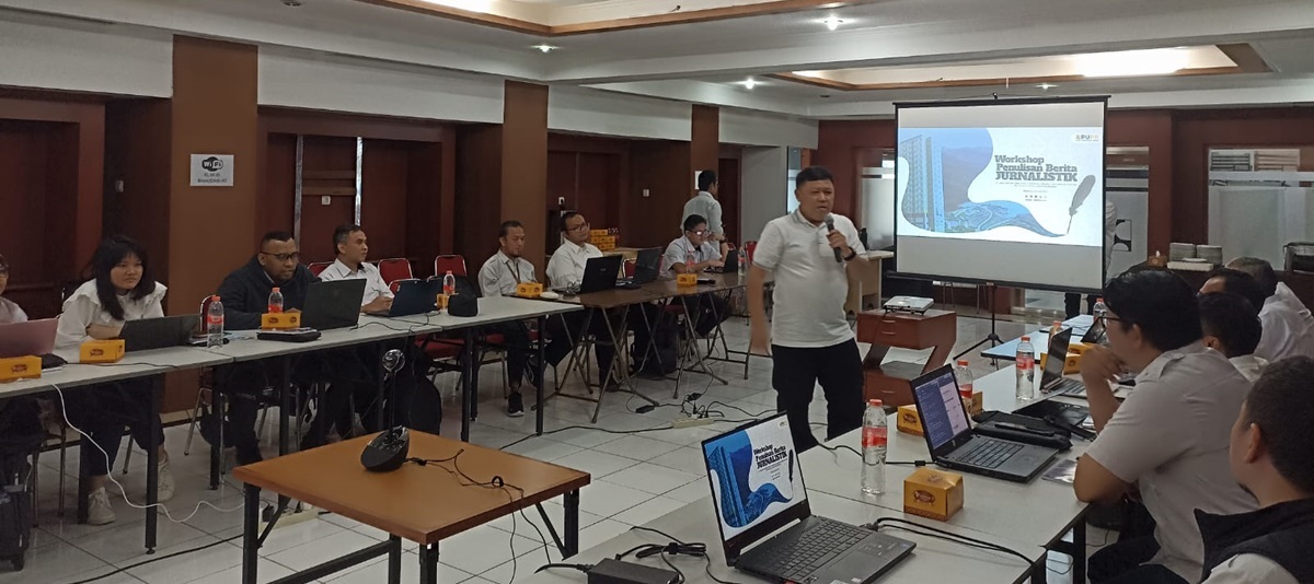 Workshop Penulisan Berita Jurnalistik, kerja sama Ditjen Pembiayaan Infrastruktur dan Media Indonesia Institute,