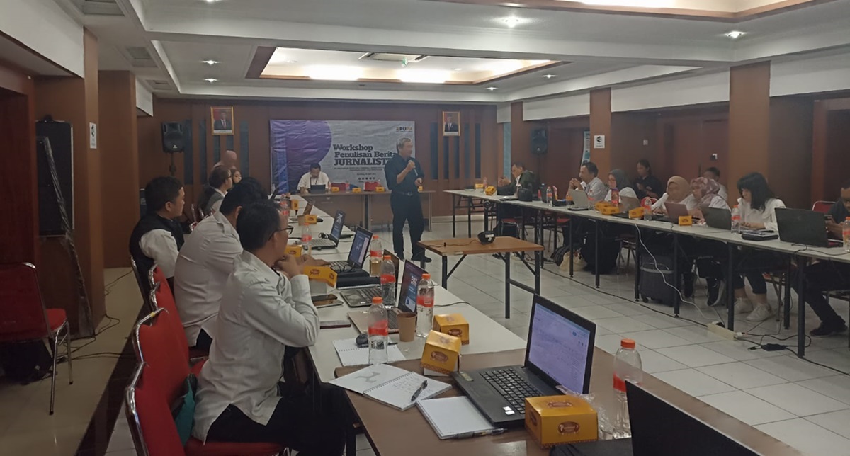 Workshop Penulisan Berita Jurnalistik, kerja sama Ditjen Pembiayaan Infrastruktur dan Media Indonesia Institute