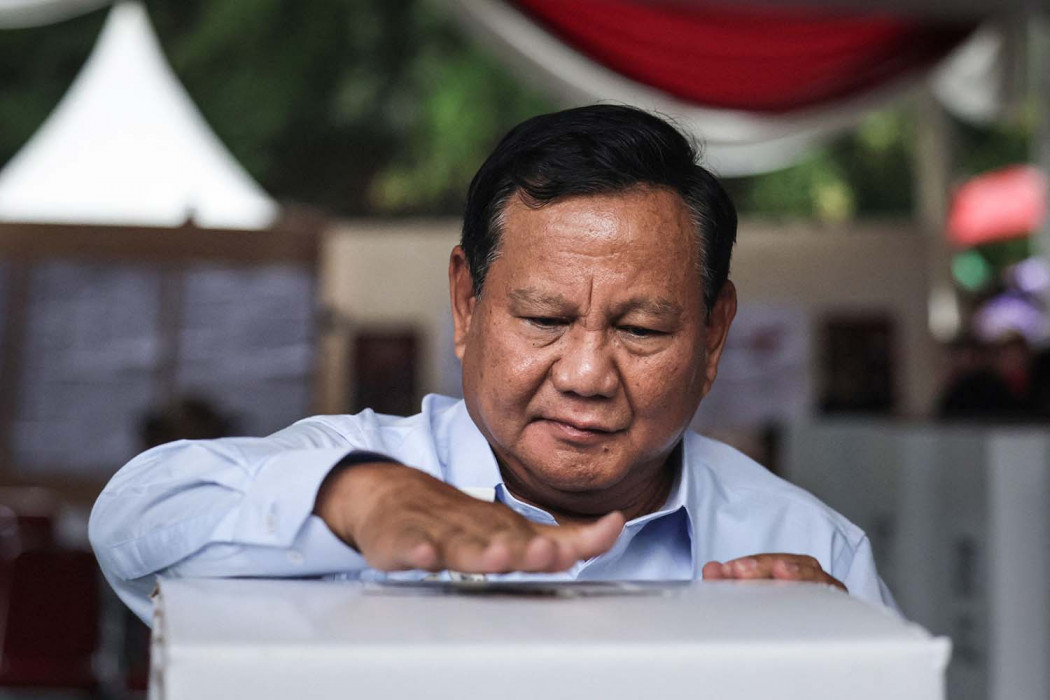 Prabowo Nyoblos Di Tps 033 Bojong Koneng