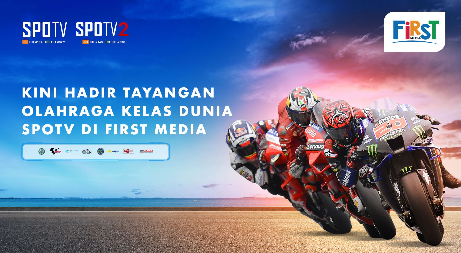 Dukung Olahraga Nasional, First Media bakal Siarkan Moto-GP Mandalika