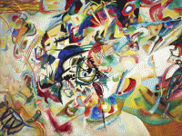 Komposisi VII, 1913, Wassily Kandinsky (1866-1944), Tretyakov Gallery, Moskwa. MI/Iwan Jaconiah  