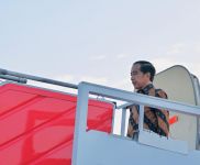 Presiden Joko Widodo bersiap berangkat menuju Singapura.