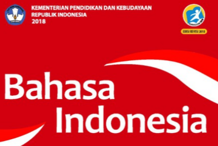 Sampul buku pelajaran Bahasa Indonesia.