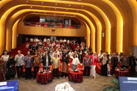 Webinar Gerakan Indonesia Membaca: Ayo Membaca Nyaring untuk Literasi Indonesia di Perpusnas, jakarta, Rabu (7/2/2024).