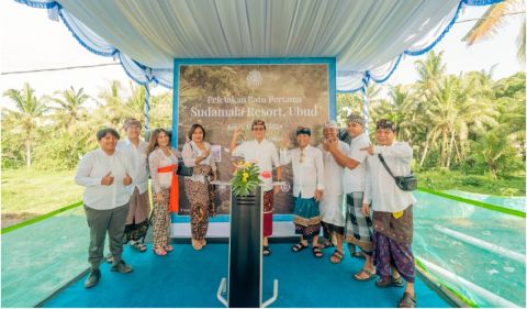 Peletakan batu pertama proyek pembangunan Sudamala Resort, Ubud, Bali, dilakukan pada Jumat, 19 April 2024. 