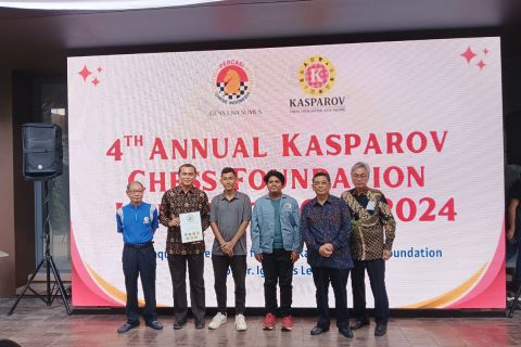 Pembukaan Kasparov Junior Chess Tournament 2024.