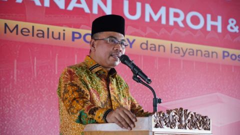 Direktur Bisnis Jasa Keuangan PT Pos Indonesia Haris.
