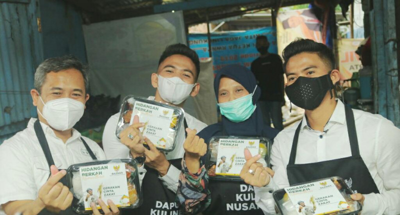 Baznas Gelar Dapur Kuliner Nusantara dan Buka Bersama Anak Yatim