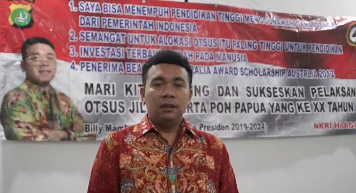 Stafsus Jokowi Ajak Masyarakat Papua Dukung Otsus-Sukseskan PON