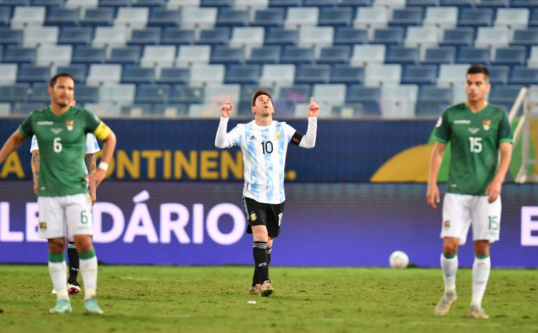 Mesi Cetak Dua Gol, Argentina Lumat Bolivia