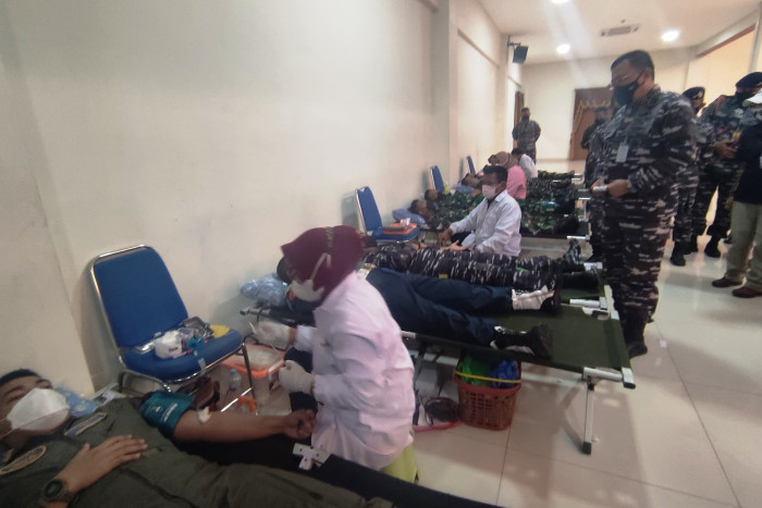 Ratusan Prajurit TNI AL di Juanda Donor Darah dan Plasma Konvalesen