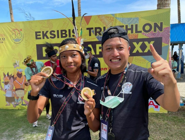 Kontingen Jawa Barat Menjadi Juara Umum Cabang Triathlon