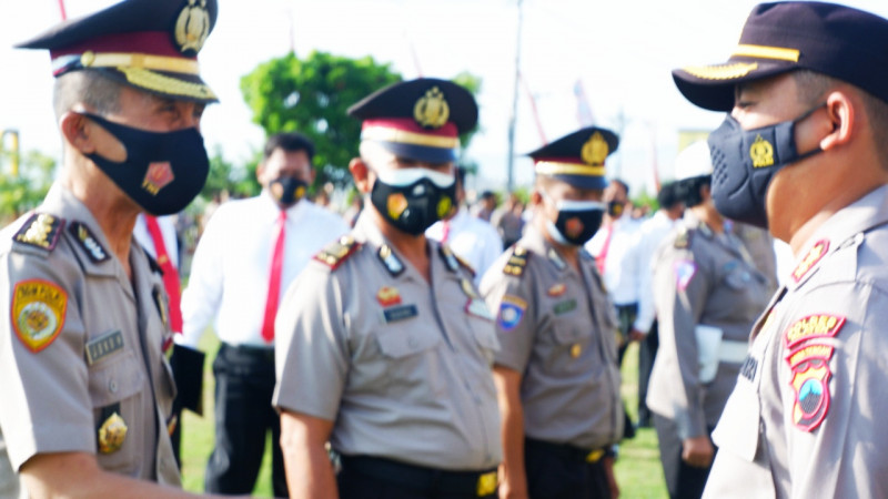 Lima Personel Polres Klaten Naik Pangkat Pengabdian