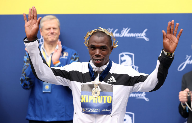 Duet Pelari Kenya Sapu Gelar di Maraton Boston