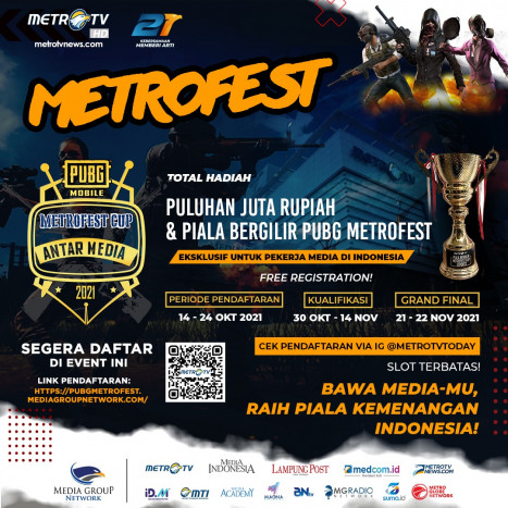 Metrofest Cup PUBG Mobile Competition 2021 Meriah HUT Metro TV 