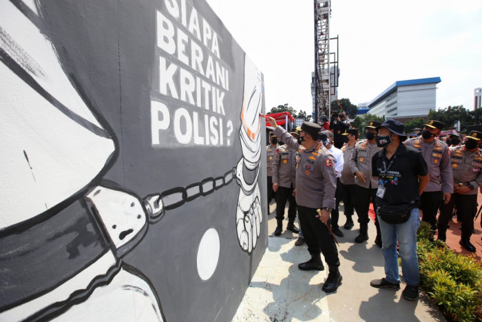 Lomba Mural Bukti Polri Siap Terima Kritik